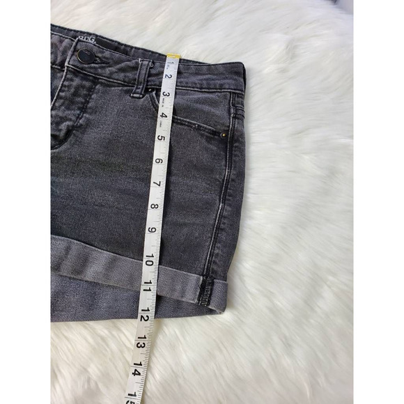 BDG‎ Womens Jean Shorts Black Cuffed Pockets Denim 4 - Picture 4 of 5
